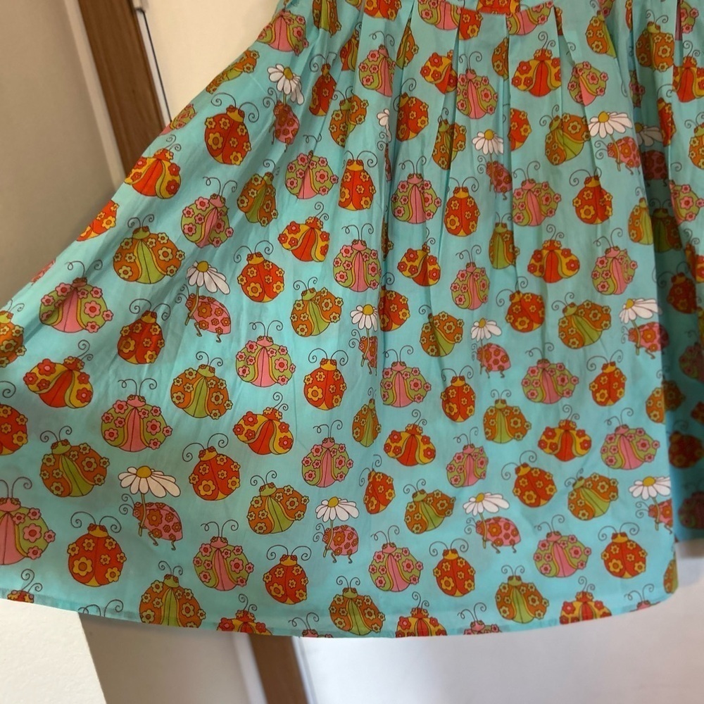 NWT ModCloth Novelty Ladybug and Daisy Print Swing Skirt Size 18 - Picture 10 of 12